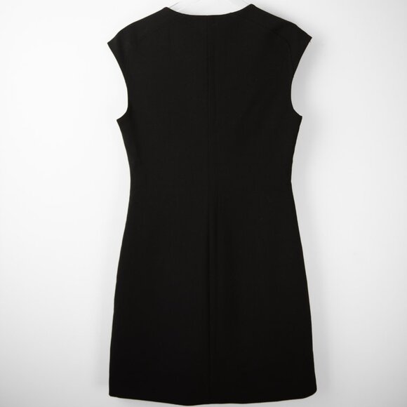 Ted Baker London Raid Dress Mini Sleeveless Zip Front Black Size 2 (US 4-6) - Picture 2 of 5